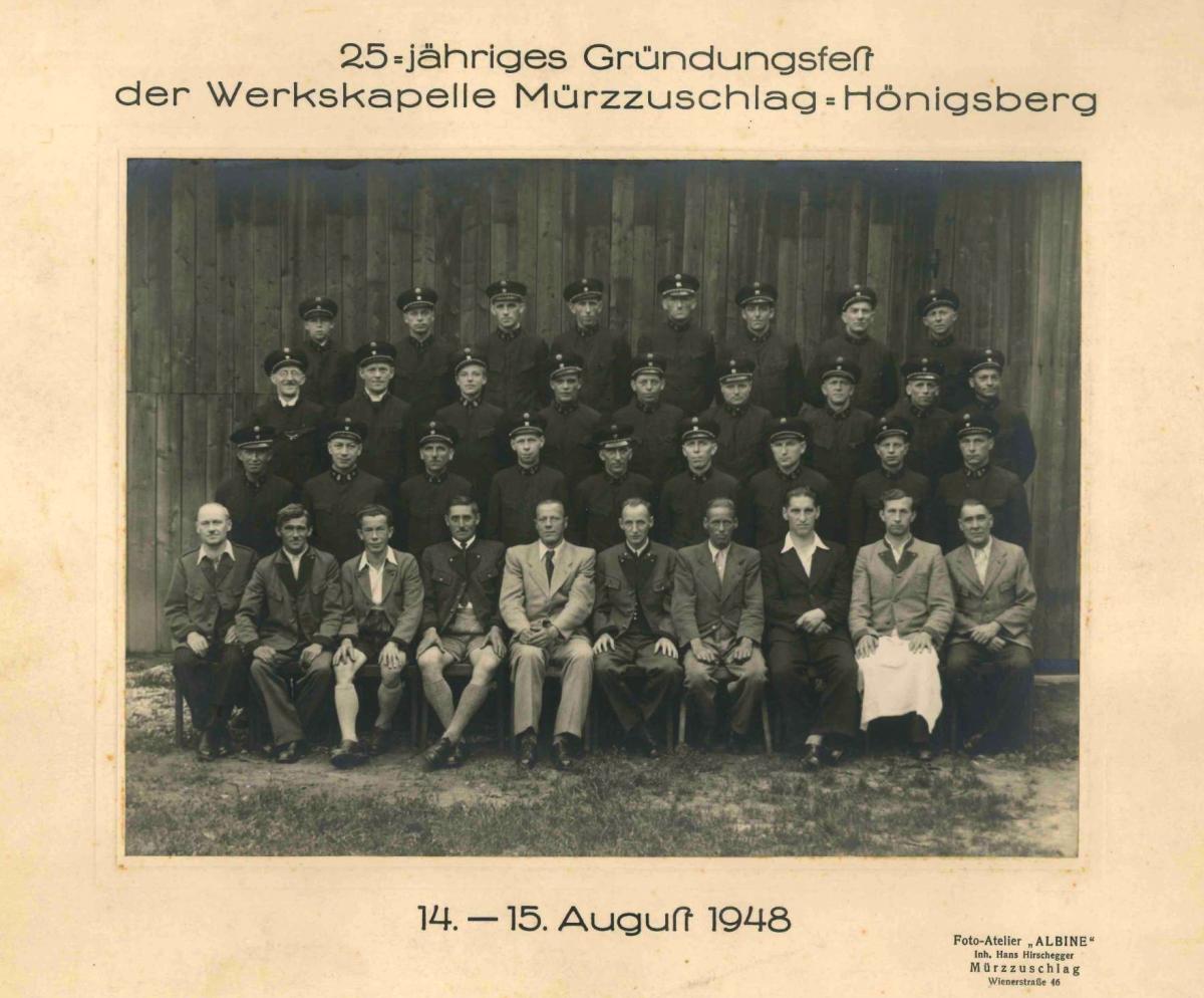 Werkskapelle Phönix-Stahlwerke Mürzzuschlag-Hönigsberg (1948)